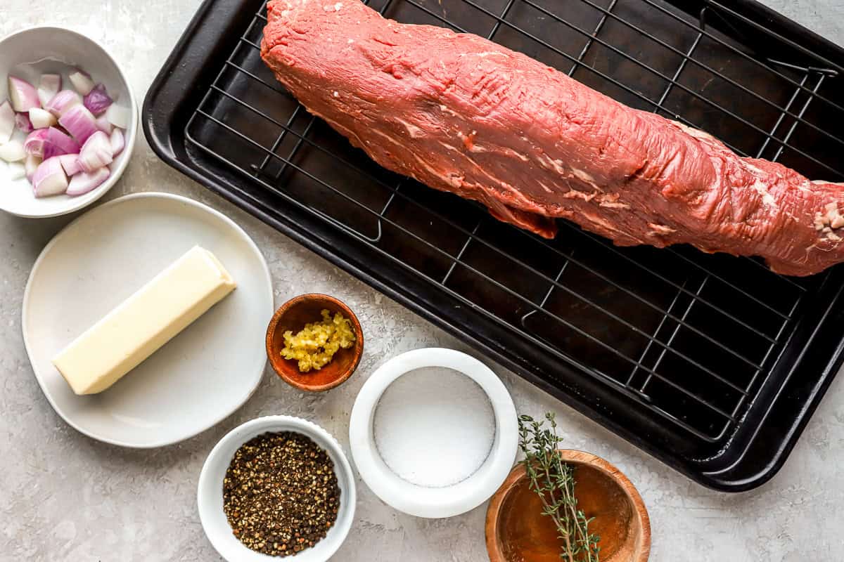 ingredients for beef tenderloin.