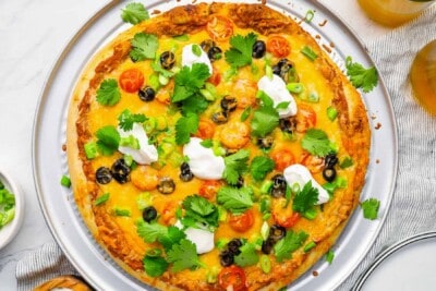 Taco Pizza Recipe The Cookie Rookie   Taco Pizza Recipe Edited 400x267 