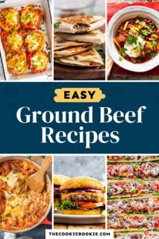 40 Ground Beef Recipes & Dinner Ideas - The Cookie Rookie®