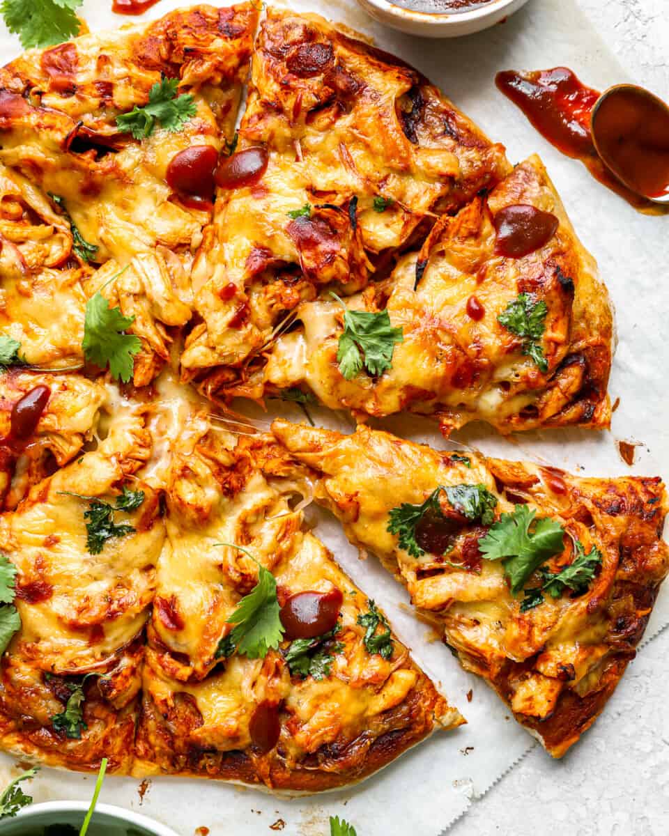 BBQ Chicken Pizza Recipe - The Cookie Rookie®