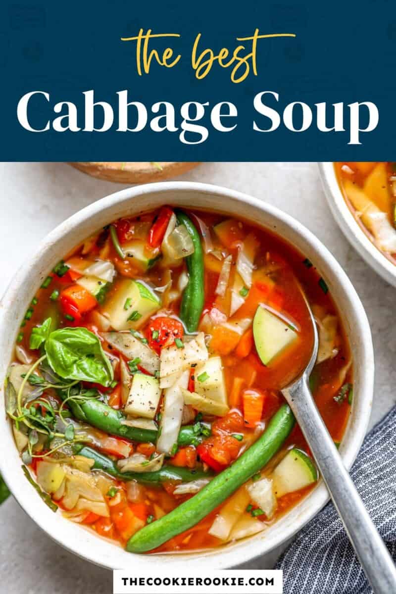 The BEST Healthy Cabbage Soup 