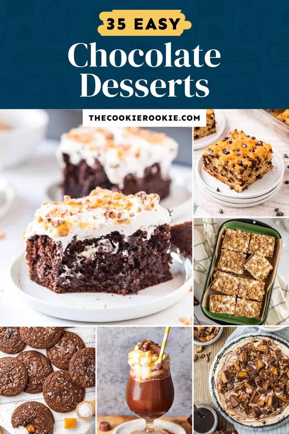 35 Easy Chocolate Desserts - The Cookie Rookie®