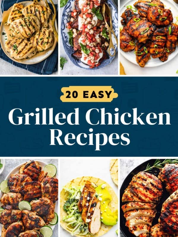 20 easy grilled chicken recipes.