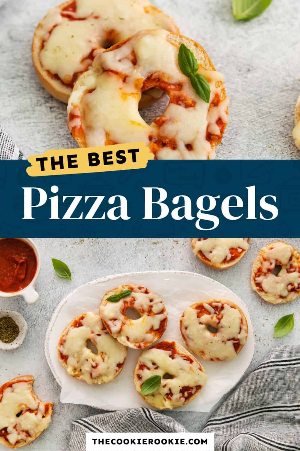Pizza Bagels Recipe - The Cookie Rookie®