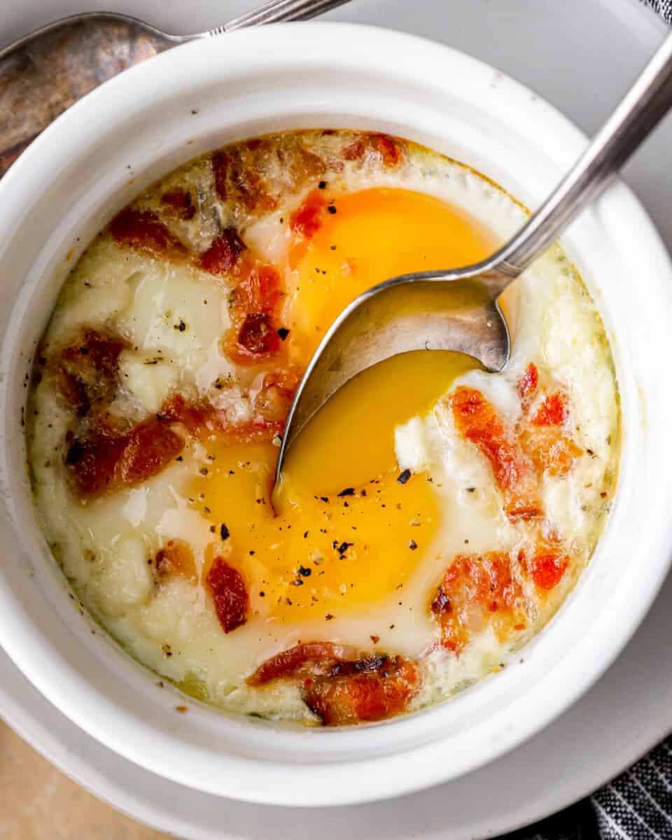 Baked Eggs Recipe - The Cookie Rookie®