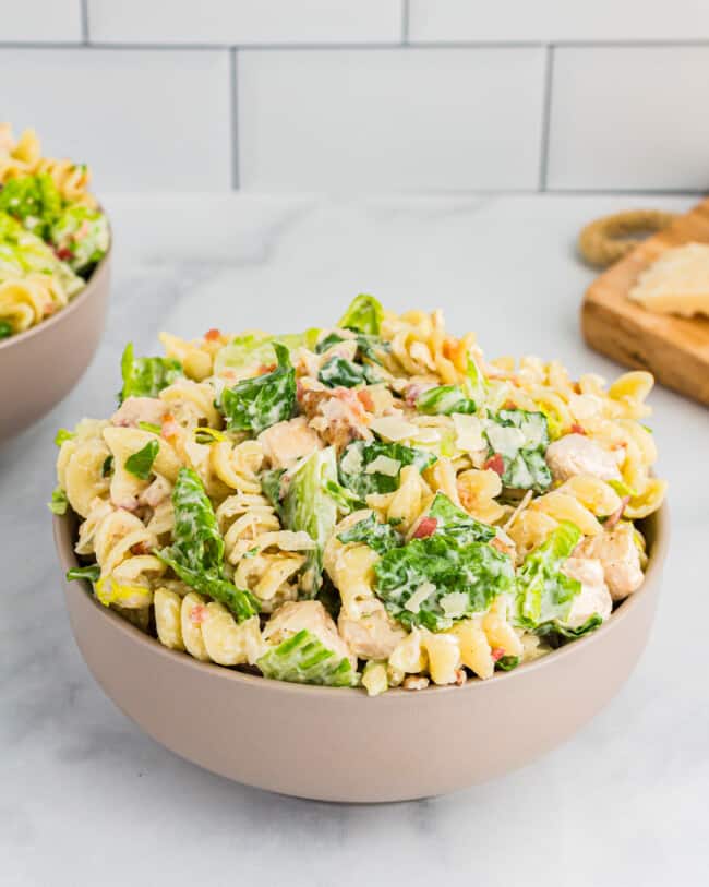 Chicken Caesar Pasta Salad Recipe - The Cookie Rookie®