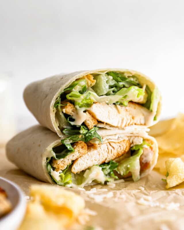 Chicken Caesar Wrap Recipe - The Cookie Rookie®