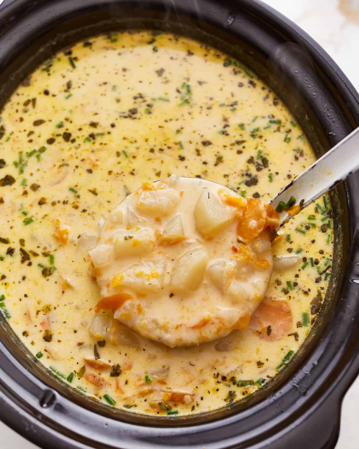 Cheesy Potato Soup - The Cozy Cook