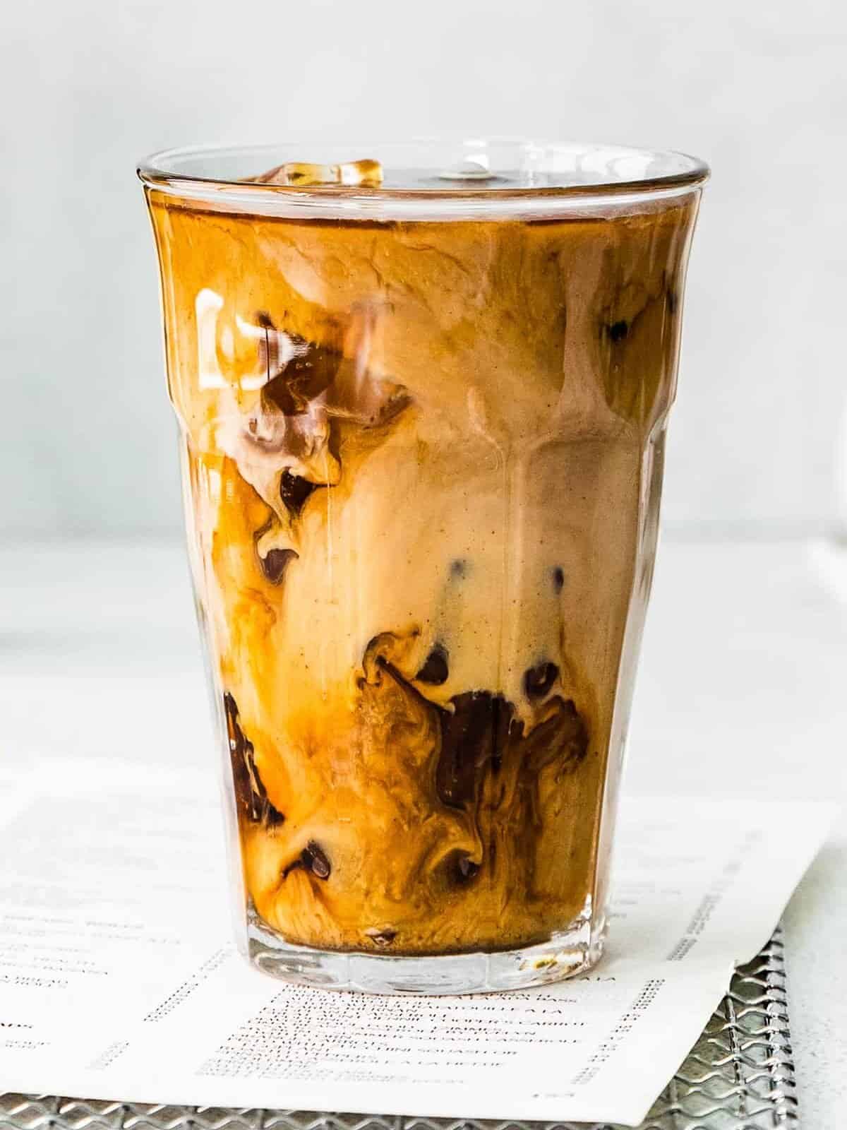 Pumpkin Iced Coffee Cup, Fall Coffee Cup, Iced Coffee Cup , Glass