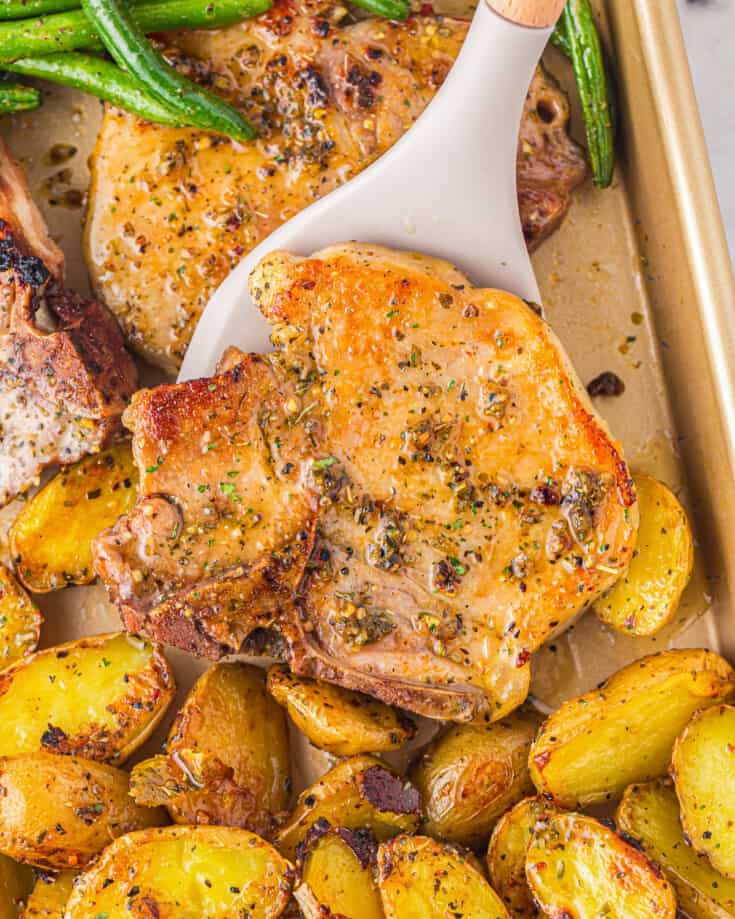 Sheet Pan Pork Chops Recipe The Cookie Rookie