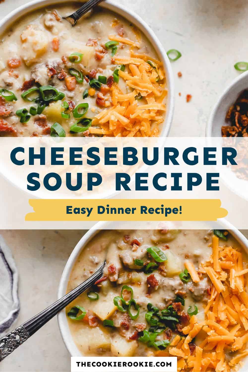 Cheeseburger Soup Recipe - The Cookie Rookie®