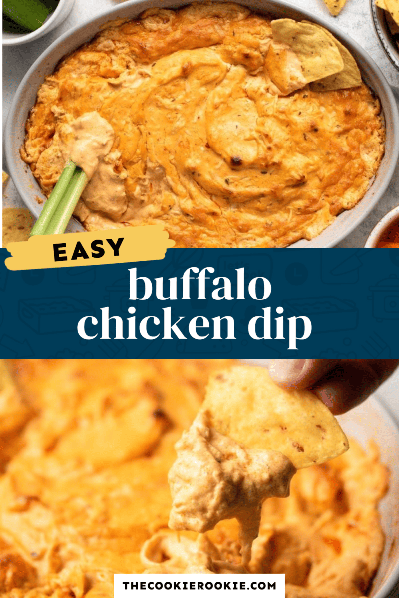 Easy and delicious buffalo chicken dip.