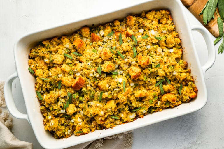 Tasty Cornbread Dressing on display