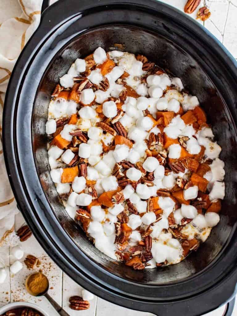 Crockpot Sweet Potato Casserole Recipe - The Cookie Rookie®