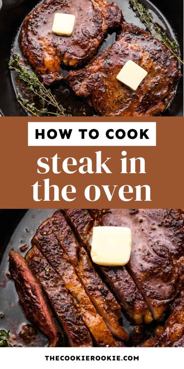 how to cook steak in the oven pin