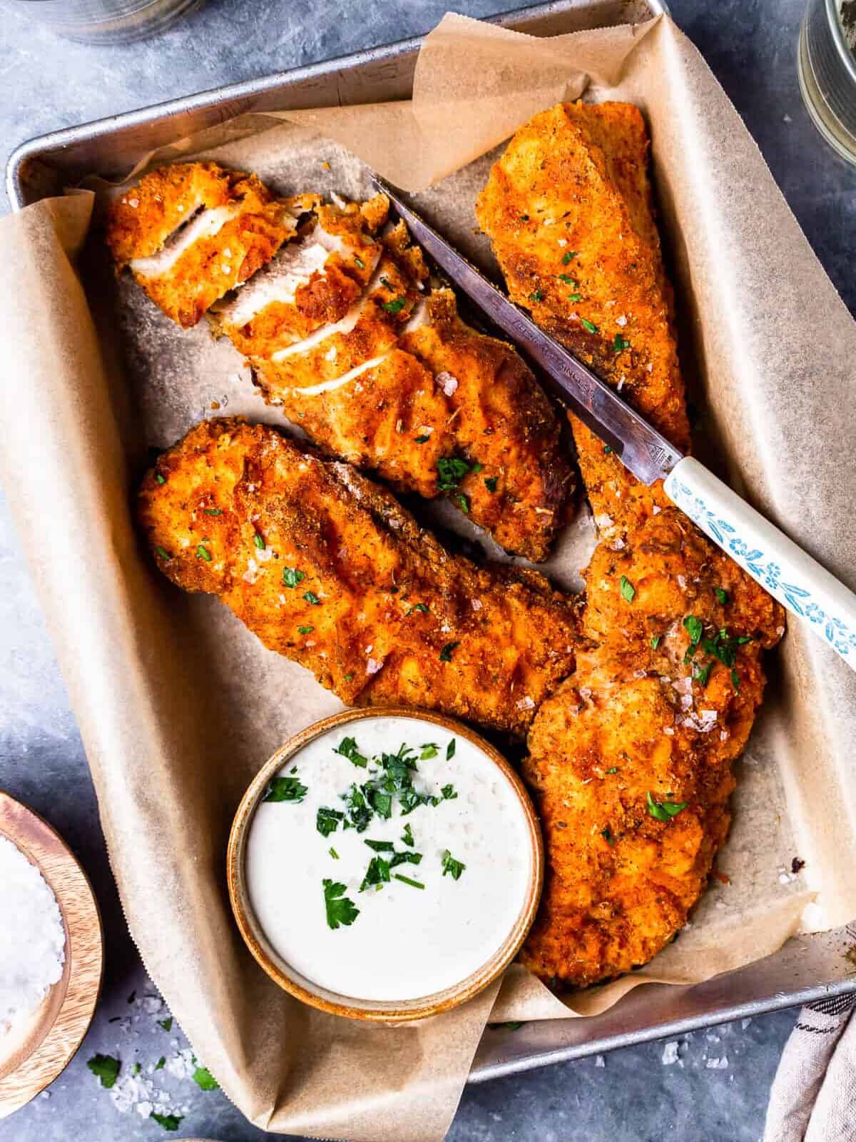 Oven Fried Chicken Breast Recipe - The Cookie Rookie®
