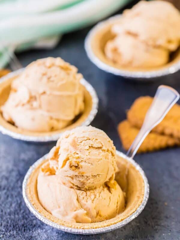 It doesn't get better for Thanksgiving than PUMPKIN PIE ICE CREAM! This is a MUST MAKE for Autumn! So easy, decadent, and DELICIOUS!