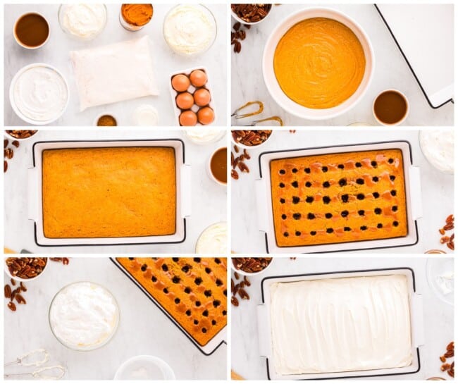 Pumpkin Caramel Poke Cake Recipe - The Cookie Rookie®