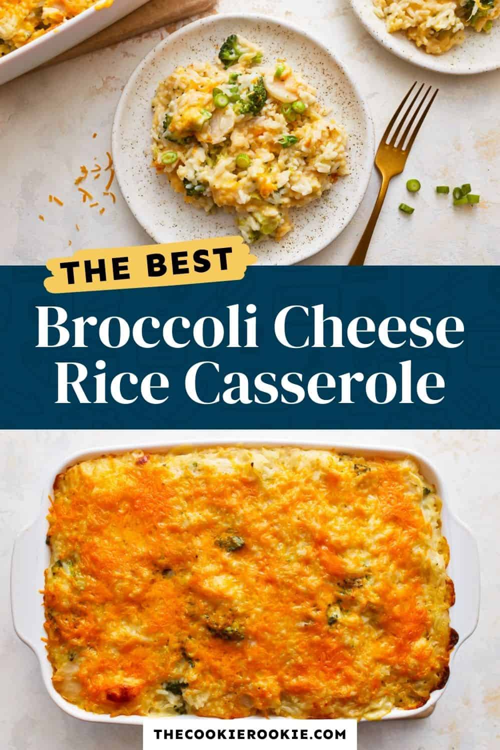 Broccoli Cheese Rice Casserole Green Rice Casserole Recipe The Cookie Rookie® 8417