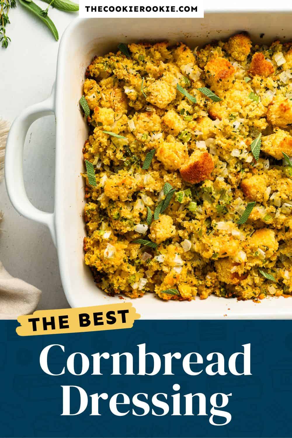 Cornbread Dressing Recipe The Cookie Rookie   Cornbread Dressing PIN 2 