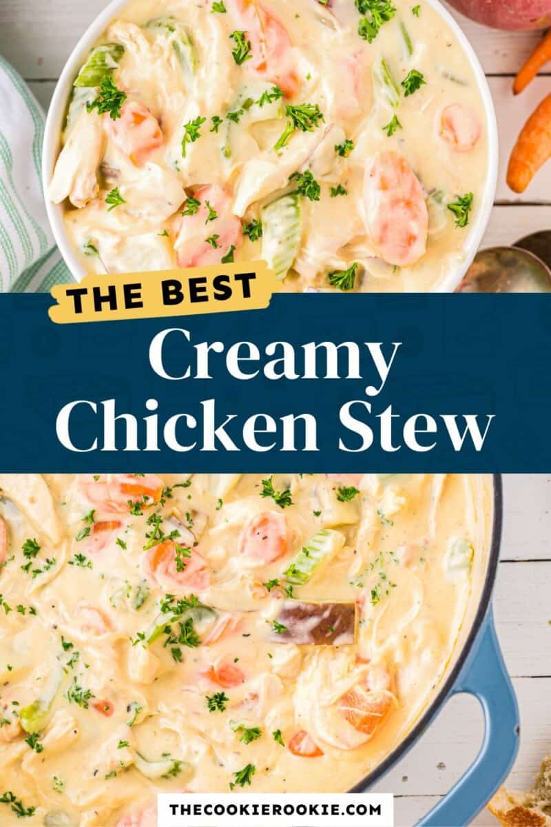 Creamy Chicken Stew Recipe - The Cookie Rookie®