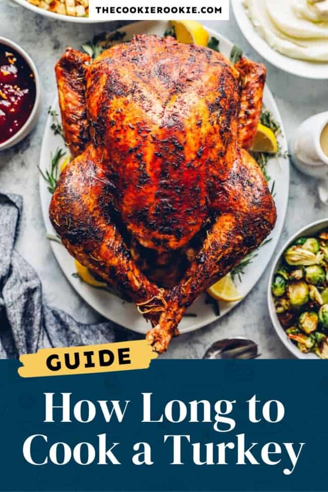 How Long to Cook a Turkey (Time Chart) - The Cookie Rookie®