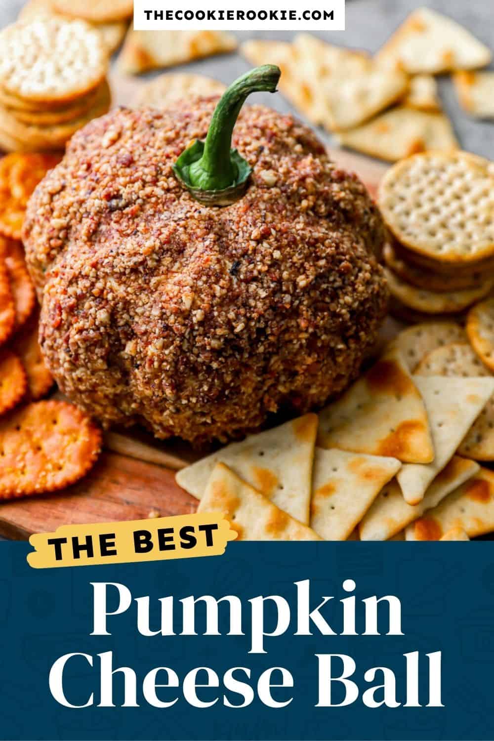 Pumpkin Cheese Ball Recipe - The Cookie Rookie®