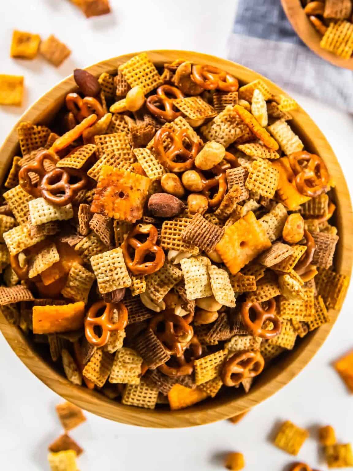 Crockpot Chex Mix Recipe - The Cookie Rookie®