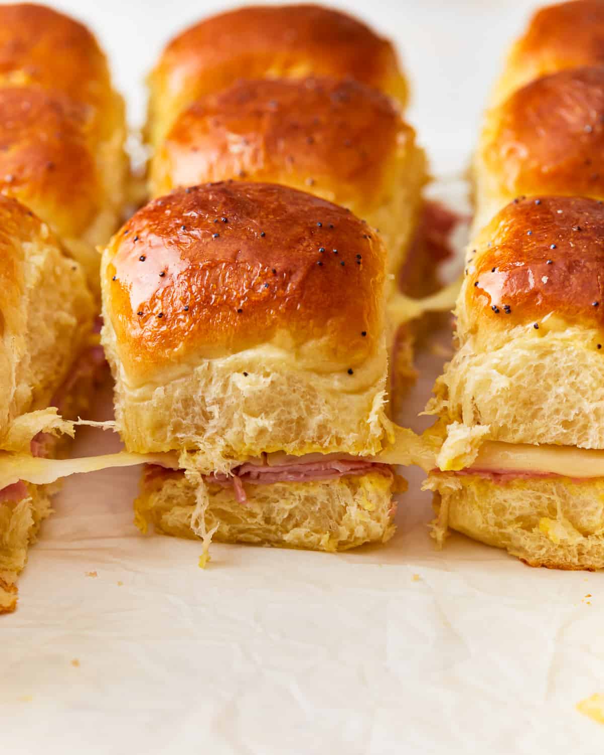 Baked Ham and Cheese Sliders - Spend With Pennies