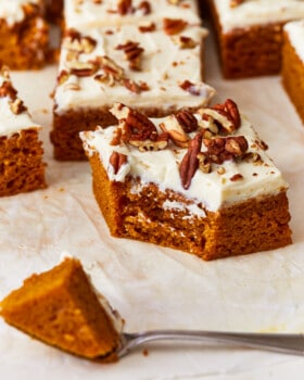 Pumpkin Bars with Cream Cheese Frosting - The Cookie Rookie®