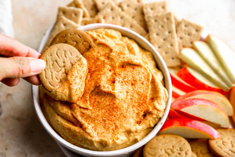 Delicious Pumpkin Cream Cheese Dip ready to be enjoyed