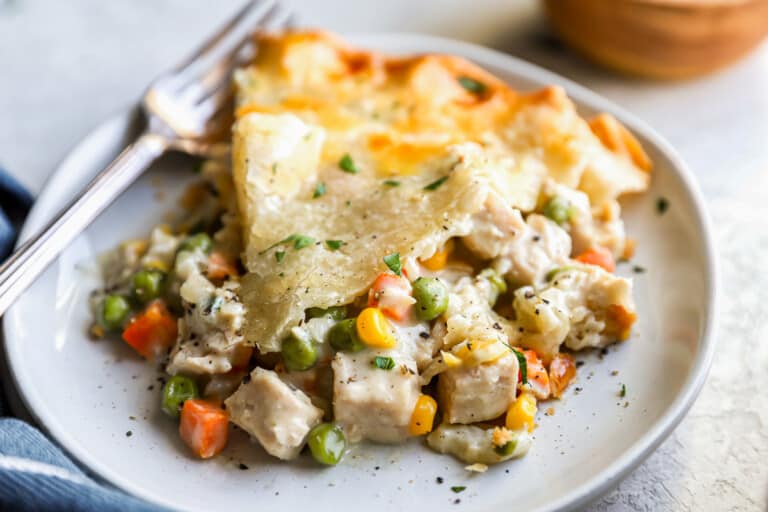 Turkey Pot Pie served fresh