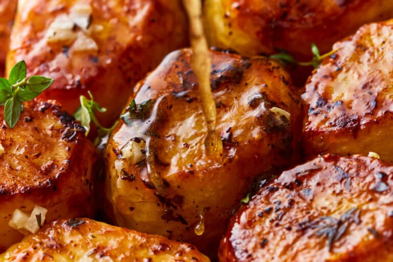 A beautifully presented photo of Melting Potatoes