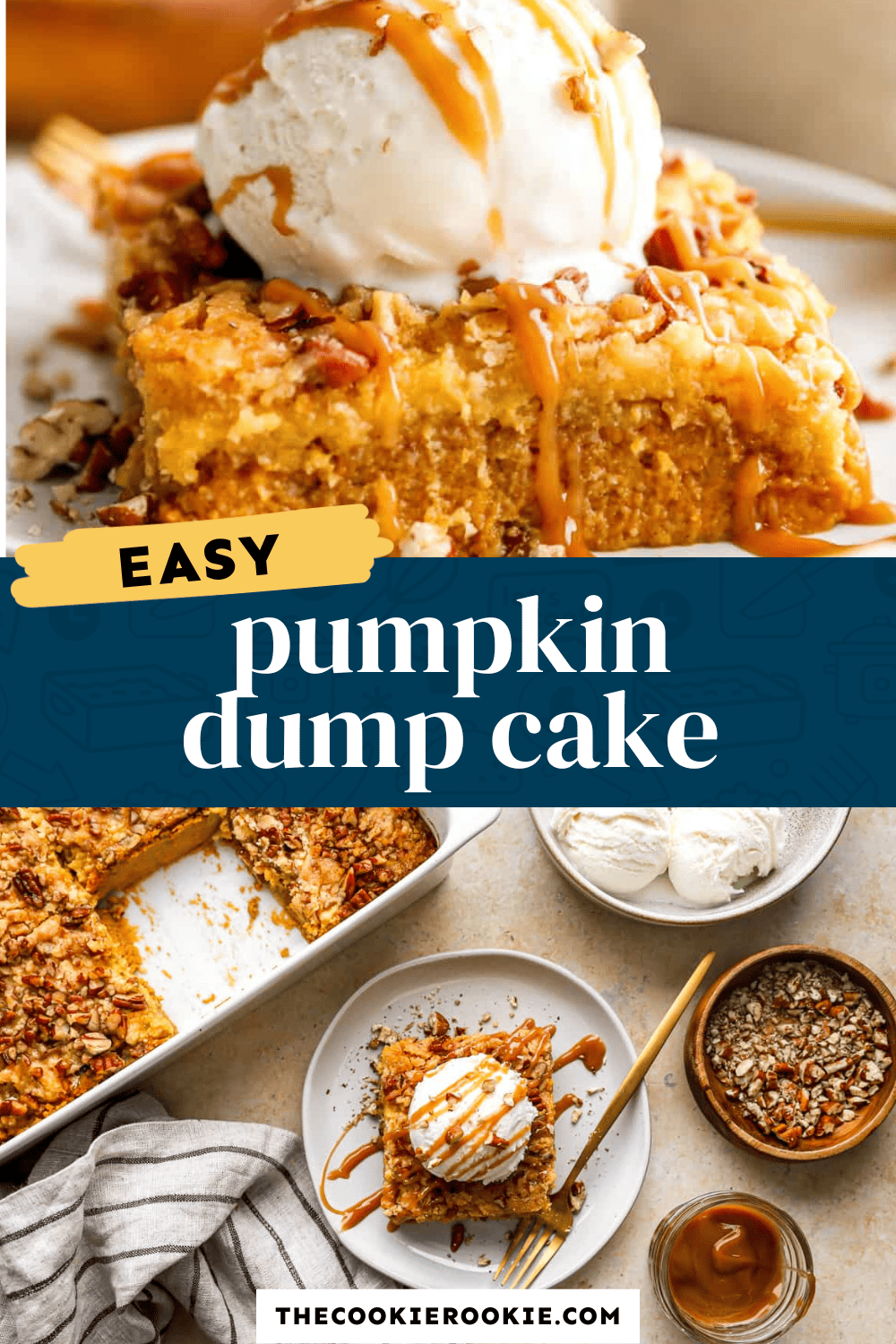 Pumpkin Dump Cake Recipe - The Cookie Rookie®