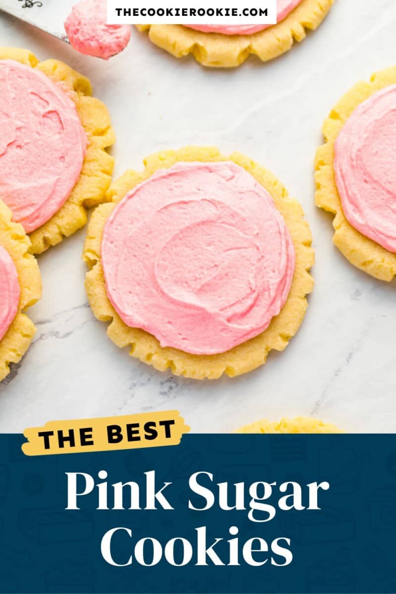 The best pink sugar cookies.