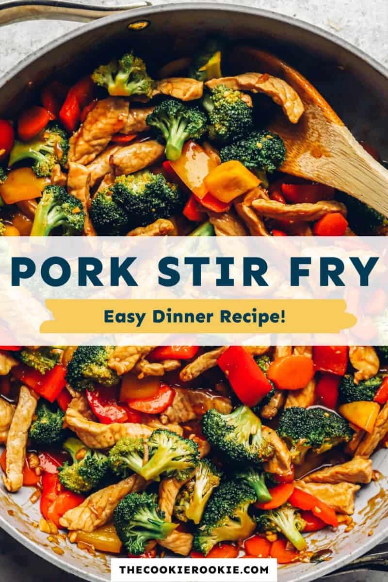 Pork Stir Fry - The Cookie Rookie®