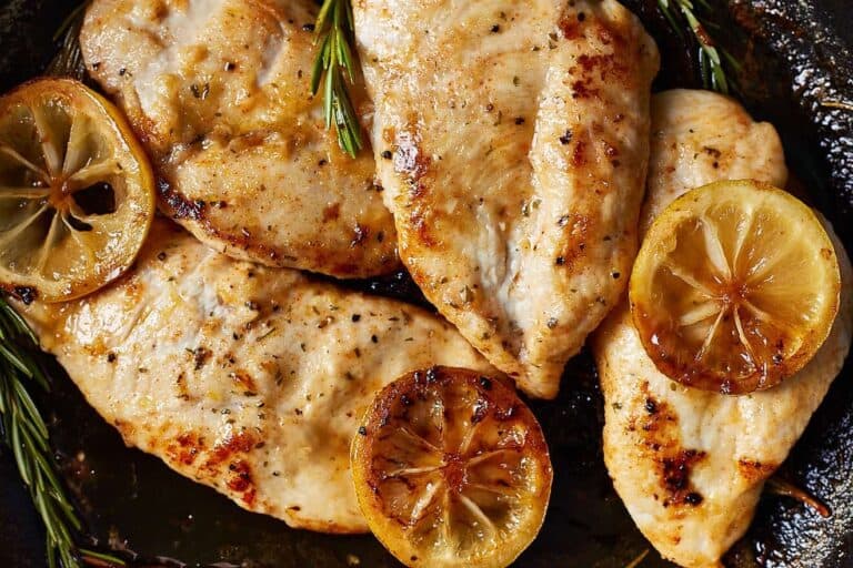 Lemon Chicken with White Wine in all its glory