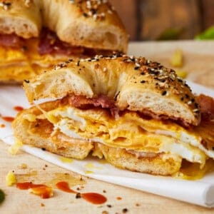 Bagel Breakfast Sandwich Recipe  Bacon  Egg  and Cheese  - 19