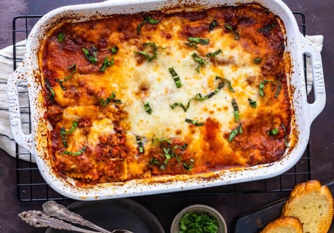 Ravioli Lasagna Bake Recipe - The Cookie Rookie®