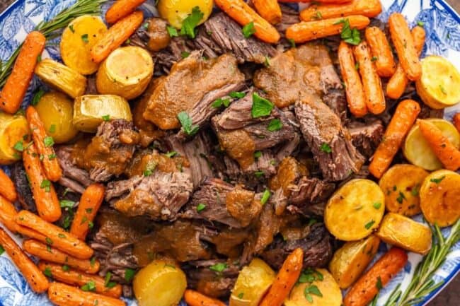 Red Wine Pot Roast Recipe (Christmas Pot Roast) - The Cookie Rookie®