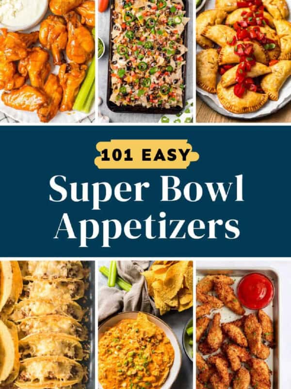 40 super easy appetizers for the Super Bowl.