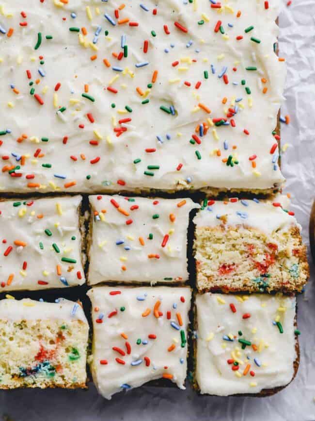 Funfetti Sheet Cake Recipe The Cookie Rookie®