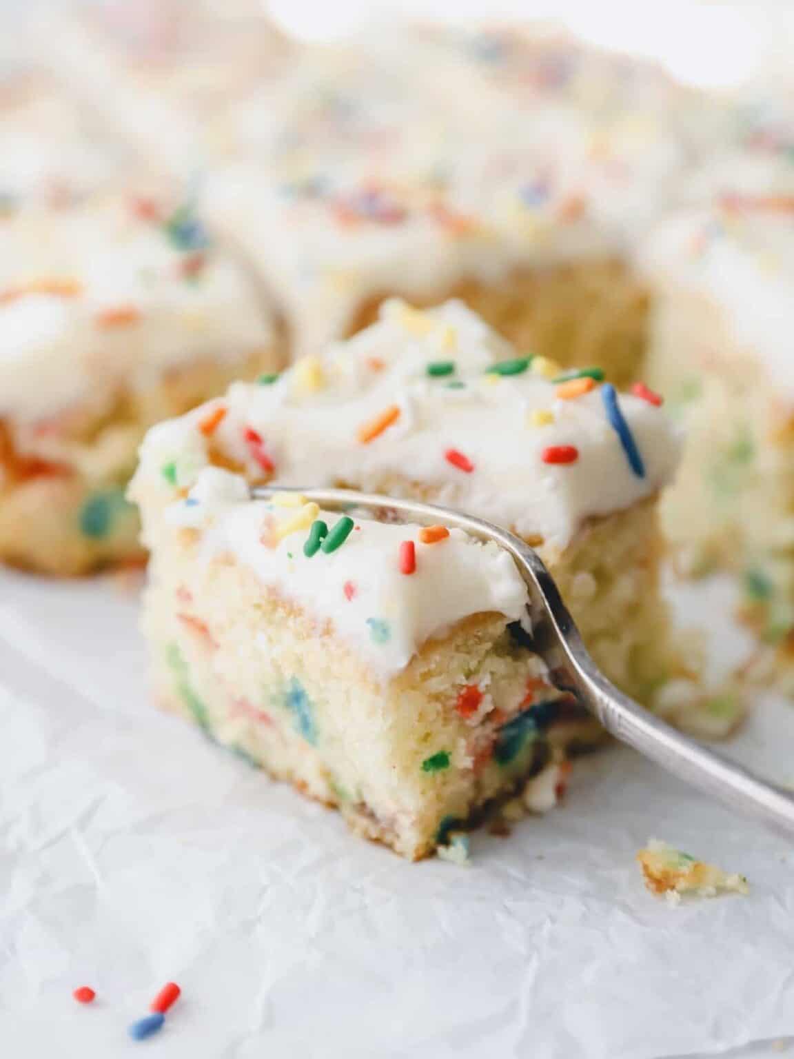 Funfetti Sheet Cake Recipe - The Cookie Rookie®