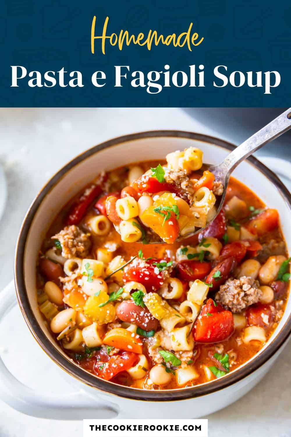 Pasta E Fagioli Soup Recipe The Cookie Rookie®