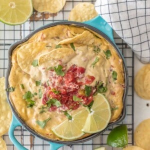 DAIRY FREE QUESO on a wire rack