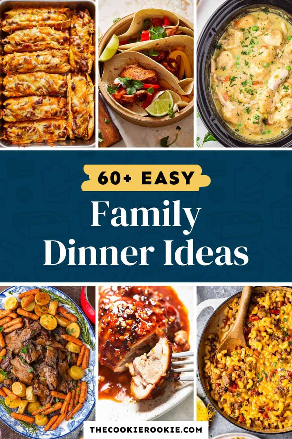 60+ easy family dinner ideas