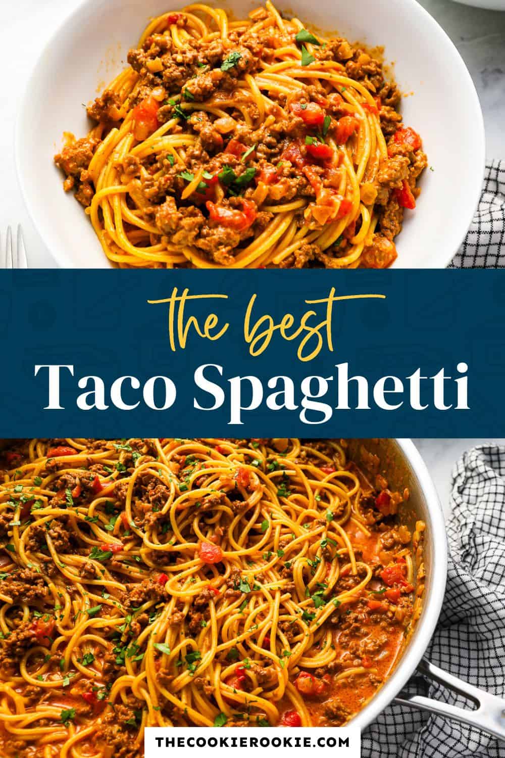 Taco Spaghetti Recipe - The Cookie Rookie®