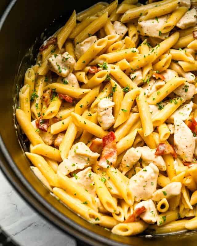 Chicken Bacon Ranch Pasta - The Cookie Rookie®