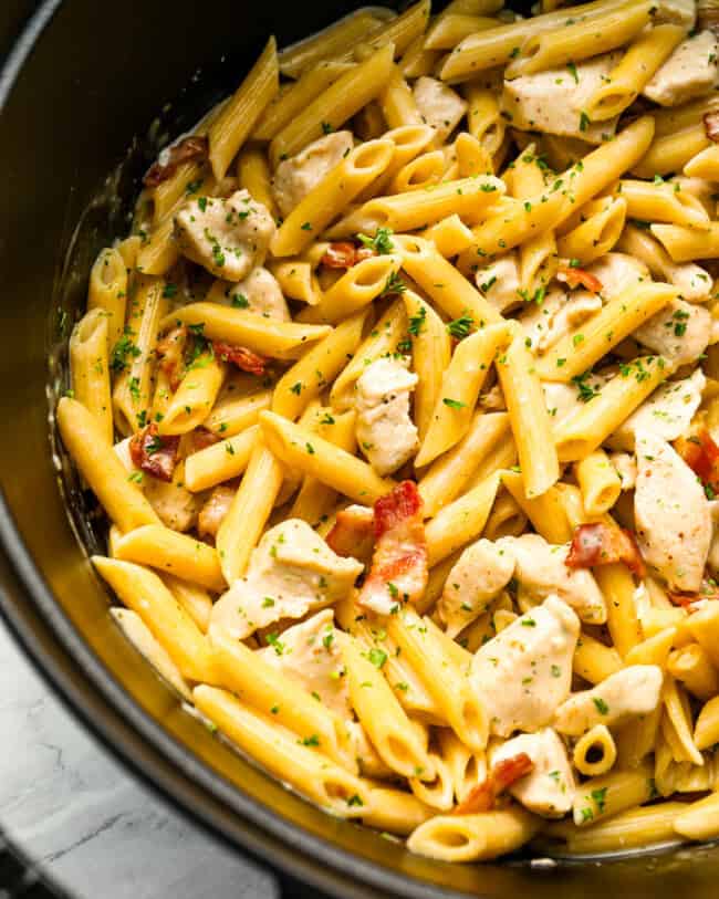 Chicken Bacon Ranch Pasta - The Cookie Rookie®