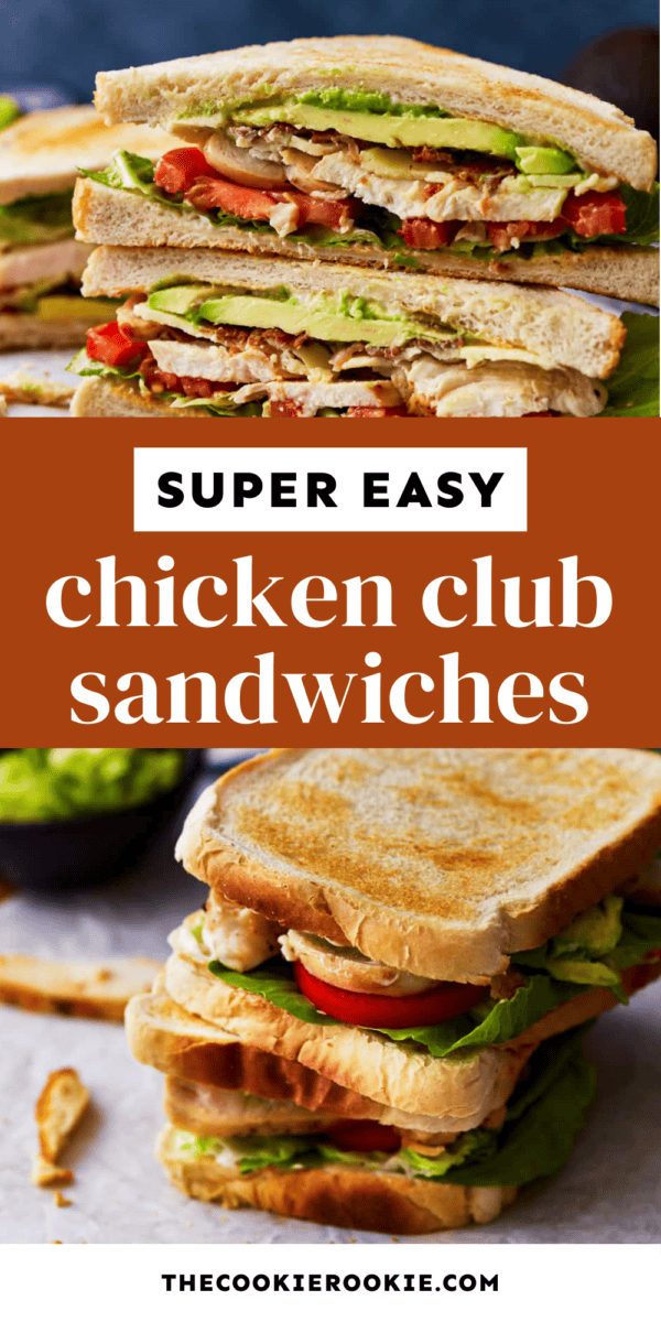 chicken club sandwich pin